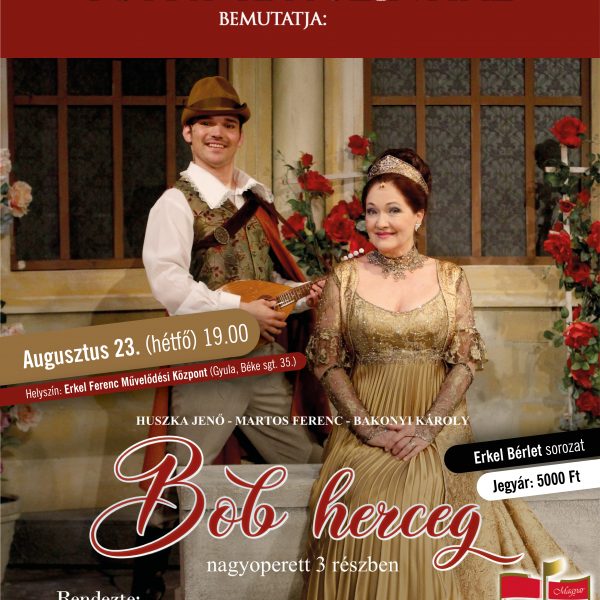 Az első magyar nyelven írt operettel látogat Gyulára augusztusban a Turay Ida Színház