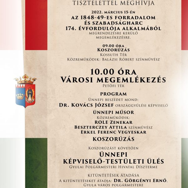 Ünnepi műsor Gyulán